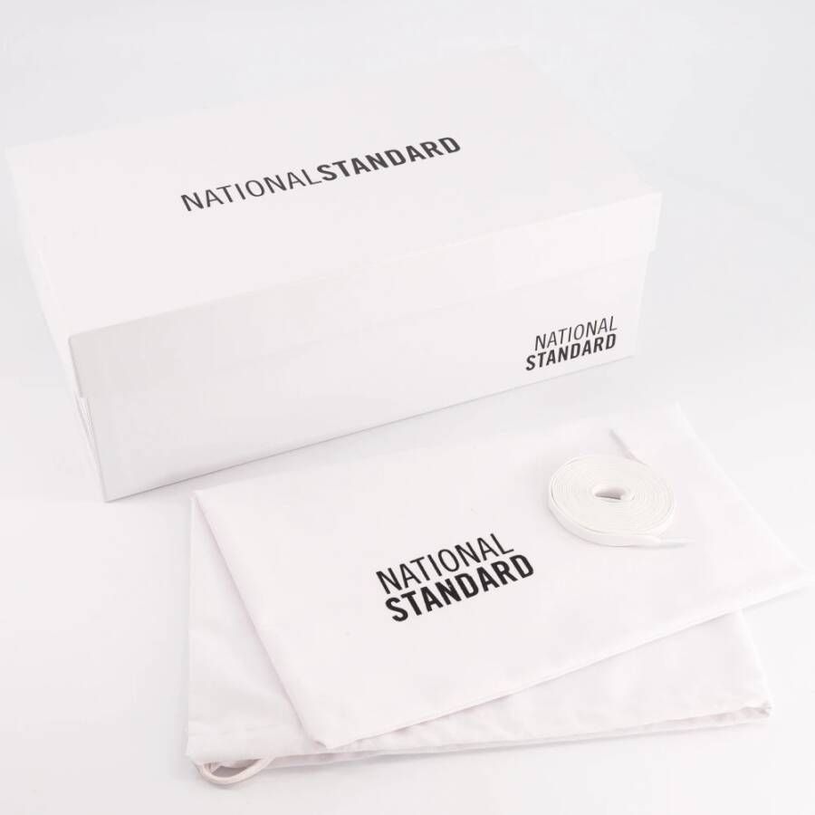 National Standard Handgemaakte Ethische Sneakers Wit Rood White Heren