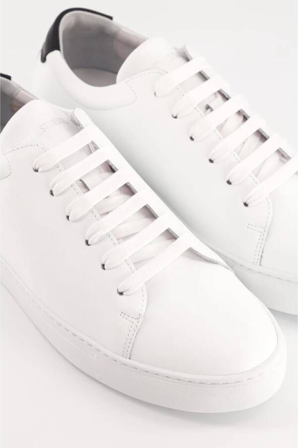 National Standard Handgemaakte Ethische Sneakers Wit Zwart White Heren