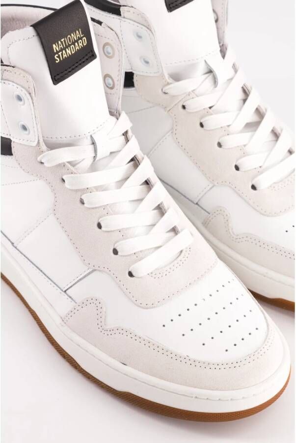 National Standard Handgemaakte Ethische Sneakers Wit Zwart White Heren