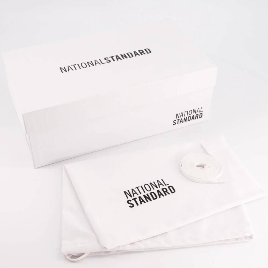 National Standard Handgemaakte Ethische Sneakers Wit Zwart White Heren