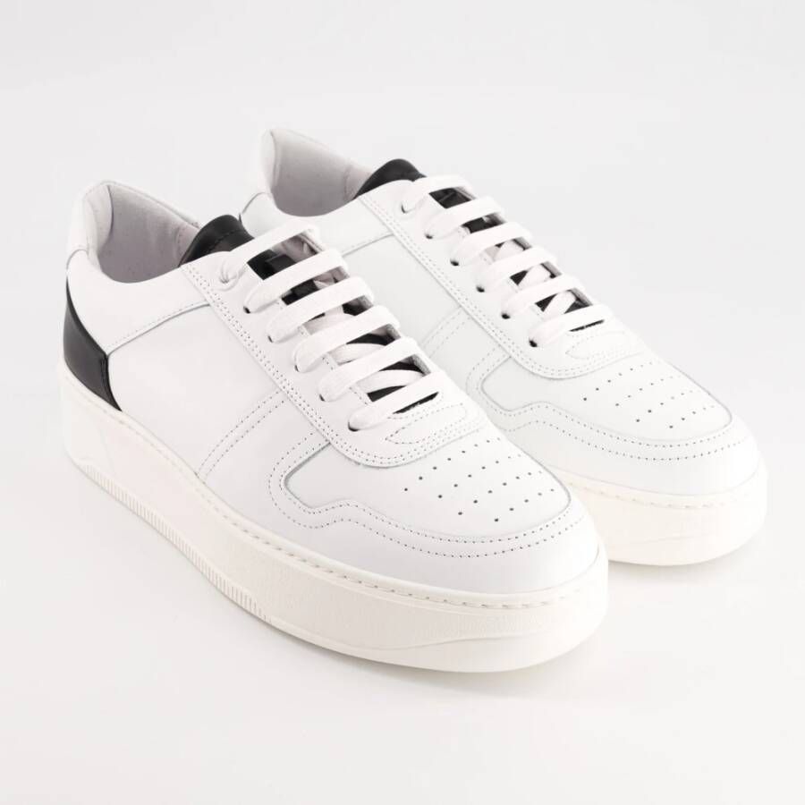 National Standard Handgemaakte Ethische Sneakers Wit Zwart White Heren