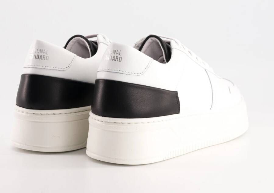 National Standard Handgemaakte Ethische Sneakers Wit Zwart White Heren