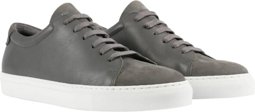 National Standard Handgemaakte Grijze Nubuck Sneakers Gray Heren