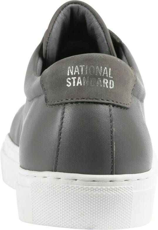 National Standard Handgemaakte Grijze Nubuck Sneakers Gray Heren