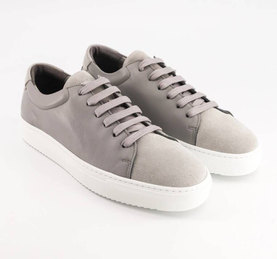 National Standard Handgemaakte Grijze Suède Sneakers Gray Heren