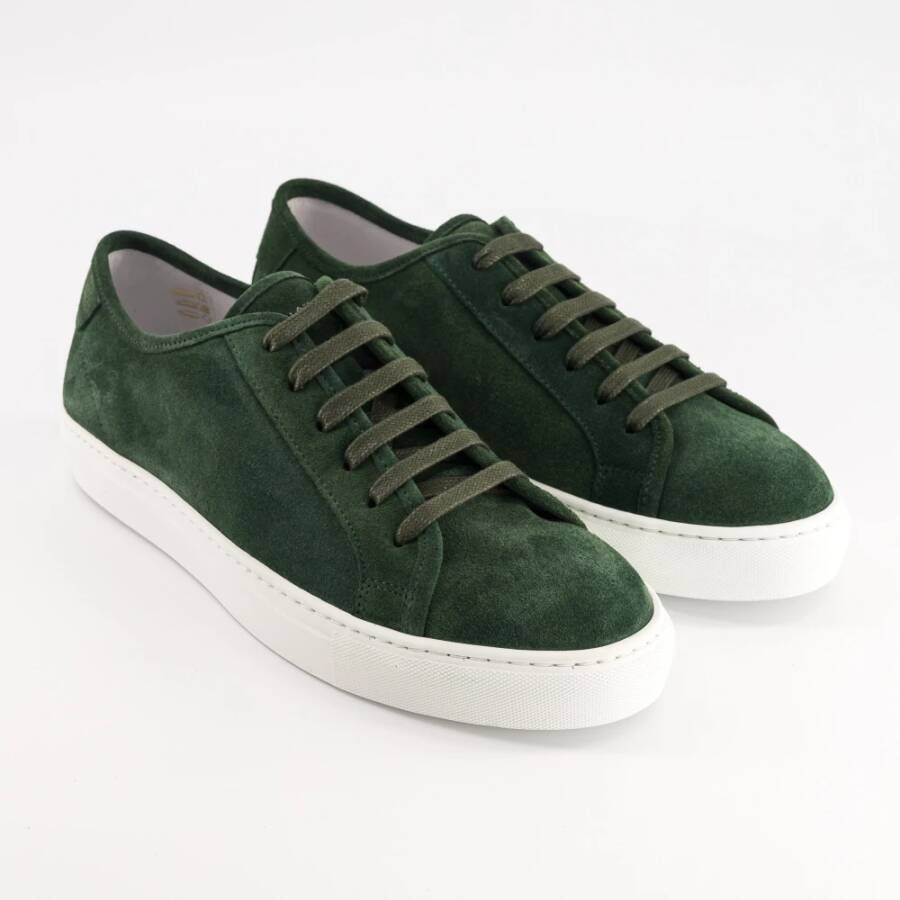 National Standard Handgemaakte Groene Suède Sneakers Green Heren