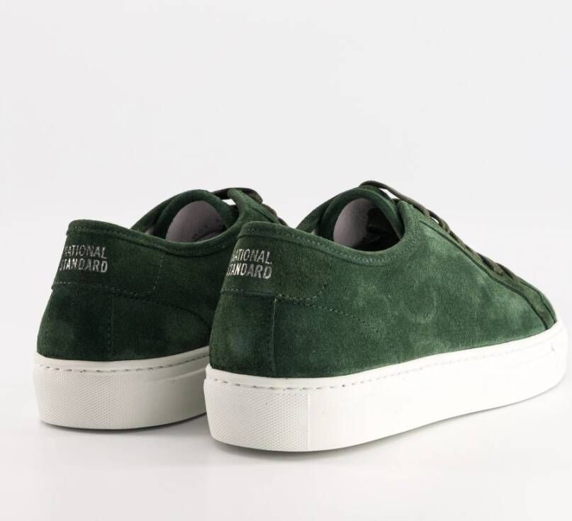 National Standard Handgemaakte Groene Suède Sneakers Green Heren