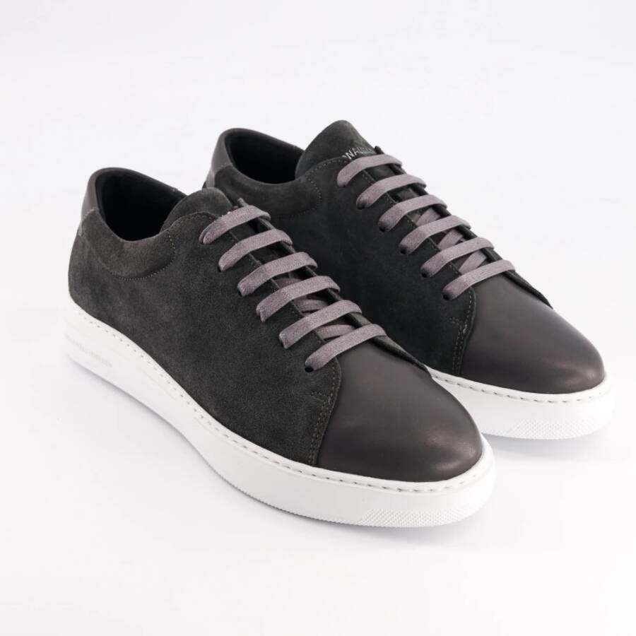 National Standard Handgemaakte Iron Suede Sneakers Gray Heren