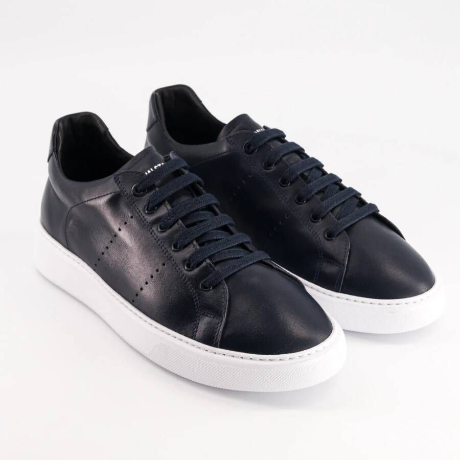 National Standard Handgemaakte Navy Sneakers Ethisch Gemaakt in Portugal Blue Heren