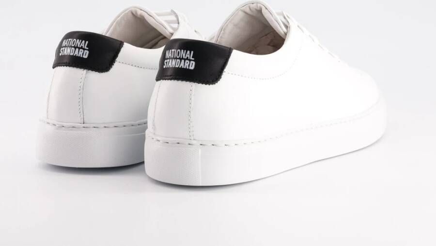 National Standard Handgemaakte Sneakers Wit Zwart Lite White Heren