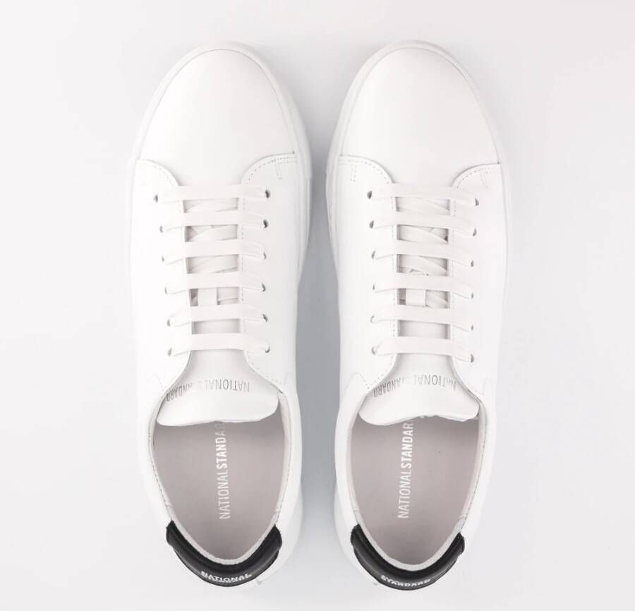 National Standard Handgemaakte Sneakers Wit Zwart Lite White Heren