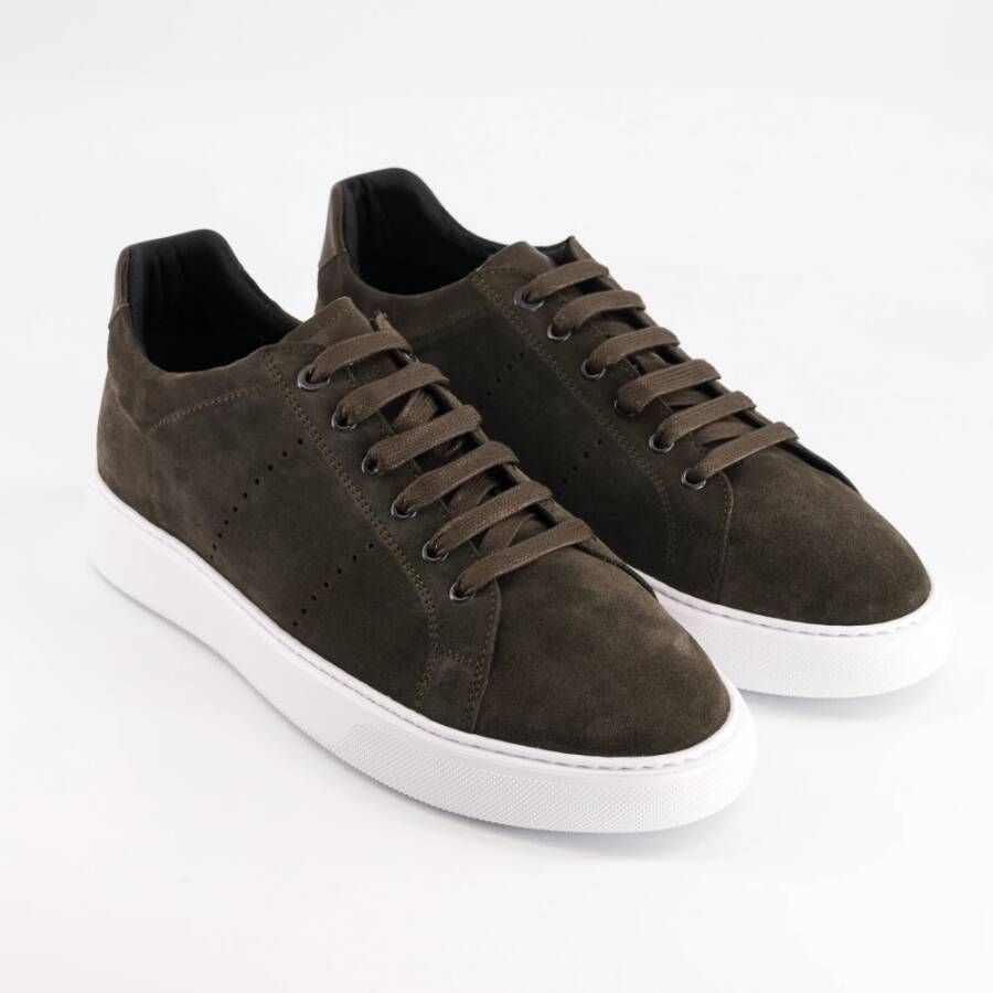 National Standard Handgemaakte Suede Sneakers Green Heren