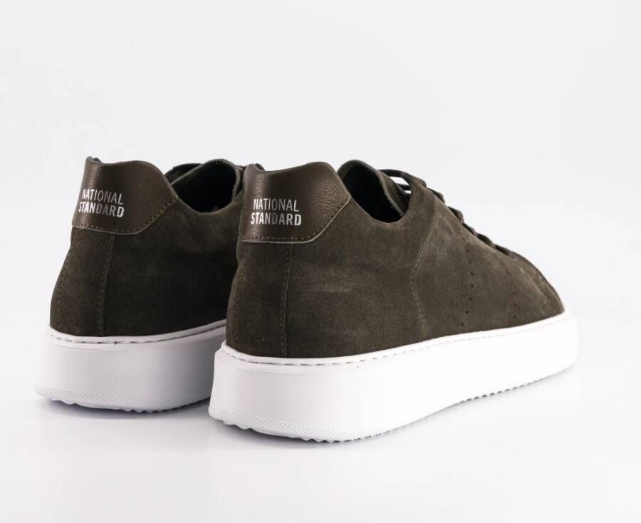 National Standard Handgemaakte Suede Sneakers Green Heren