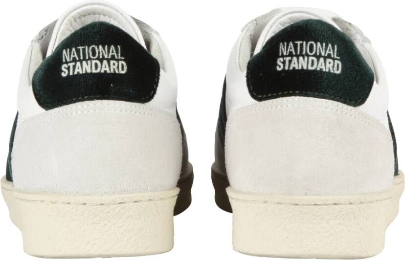 National Standard Handgemaakte Velvet Sneakers White Dames