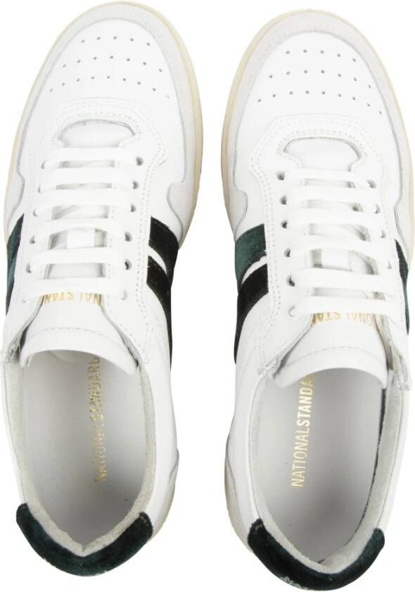 National Standard Handgemaakte Velvet Sneakers White Dames