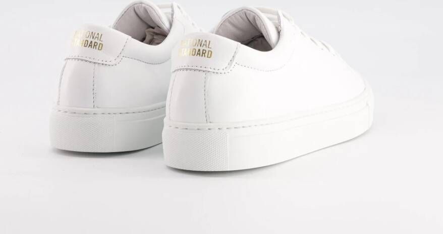 National Standard Handgemaakte Witte Monochrome Sneakers White Dames