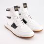 National Standard Handgemaakte Zwarte Band Sneakers White Heren - Thumbnail 8