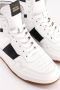 National Standard Handgemaakte Zwarte Band Sneakers White Heren - Thumbnail 10