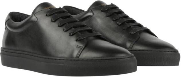 National Standard Handgemaakte Zwarte Monochrome Sneakers Black Dames