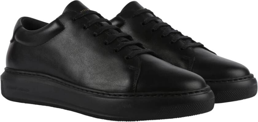 National Standard Handgemaakte Zwarte Monochrome Sneakers Black Dames