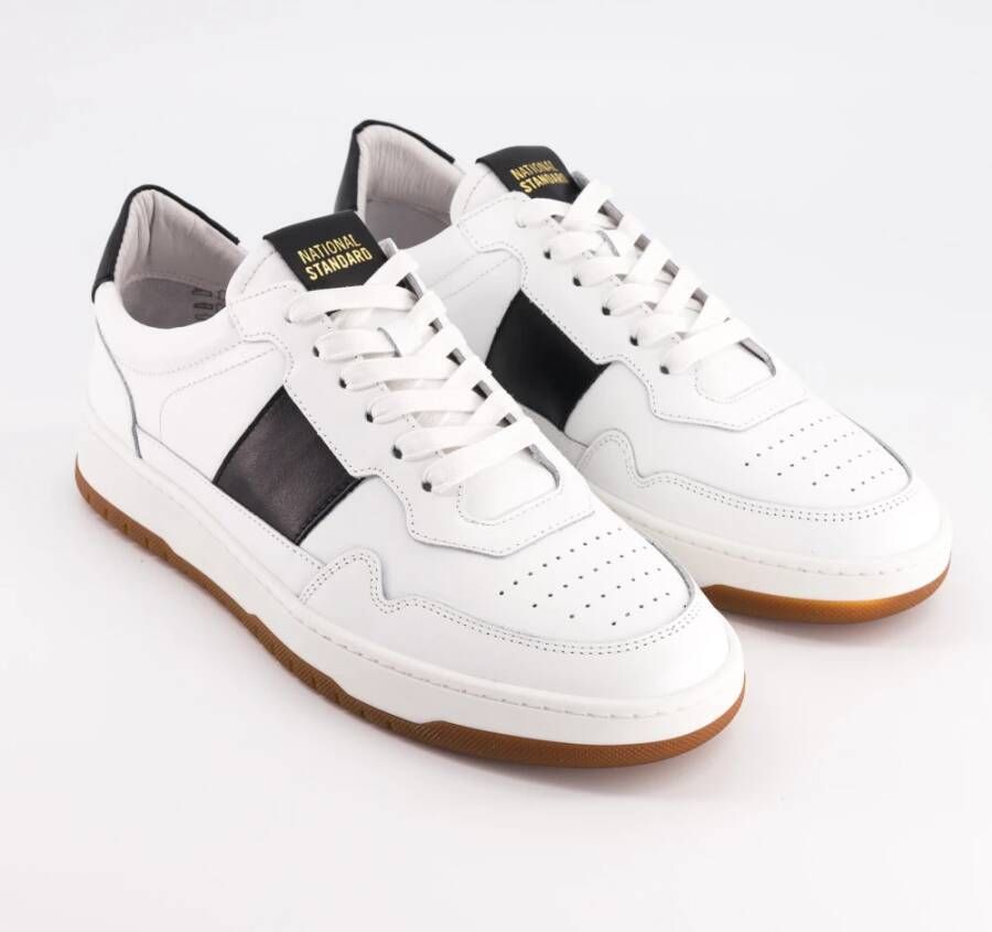 National Standard Handgemaakte Zwarte Sneakers White Heren