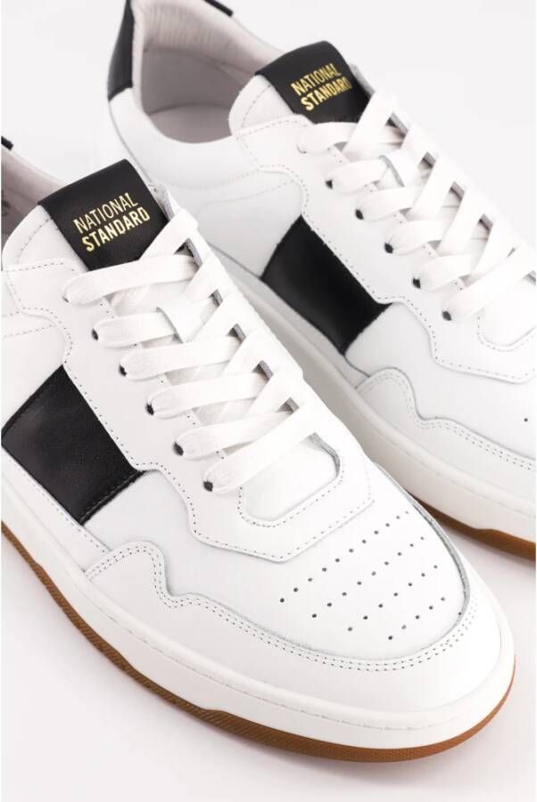 National Standard Handgemaakte Zwarte Sneakers White Heren