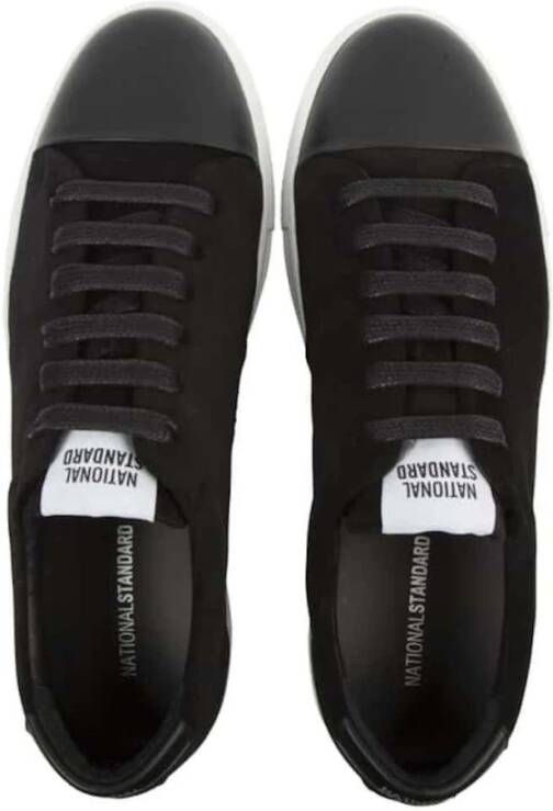 National Standard Handgemaakte Zwarte Suède Sneakers Black Heren