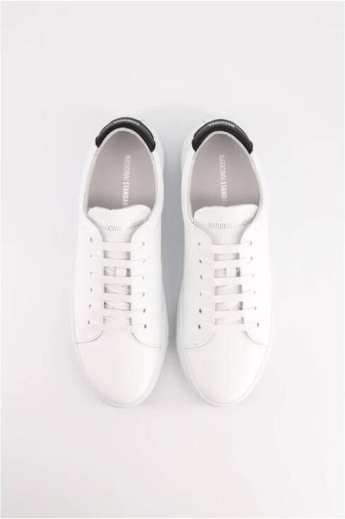 National Standard Premium Leren Sneakers Black Edition White Heren