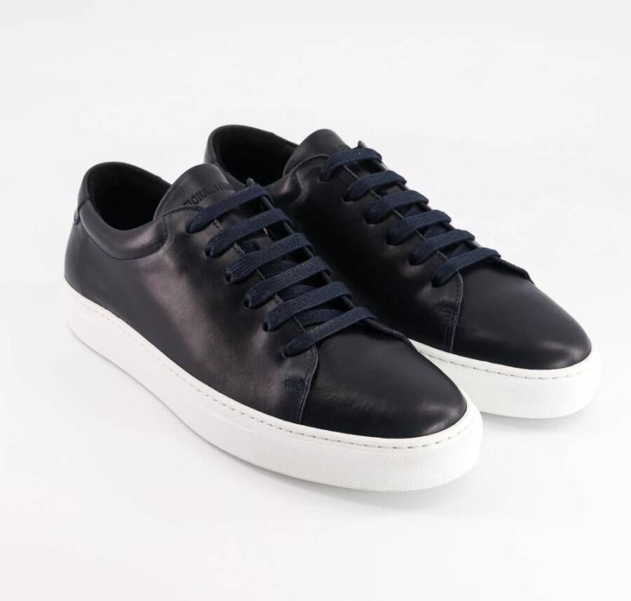 National Standard Met de hand vervaardigde Navy Patina Sneakers Blue Heren