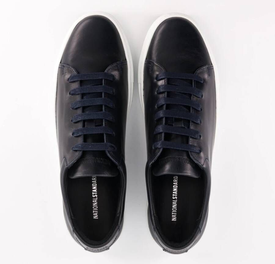 National Standard Met de hand vervaardigde Navy Patina Sneakers Blue Heren