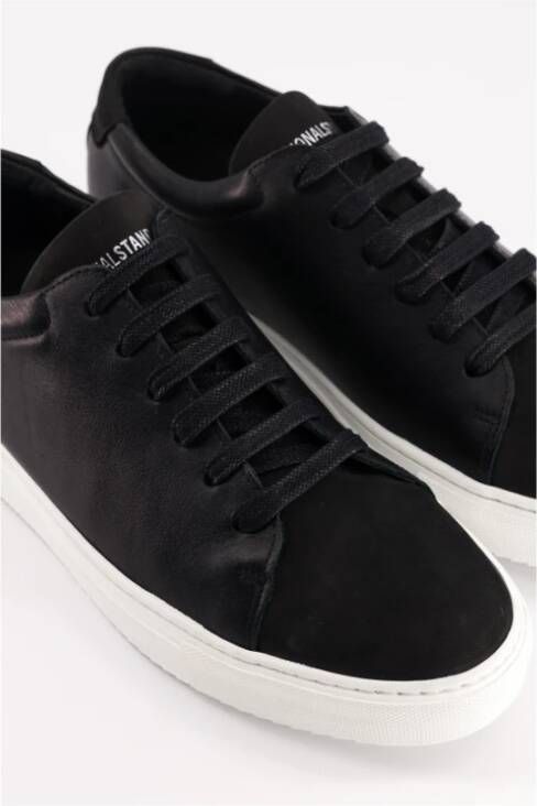 National Standard Handgemaakte Zwarte Nubuck Sneakers Black Heren