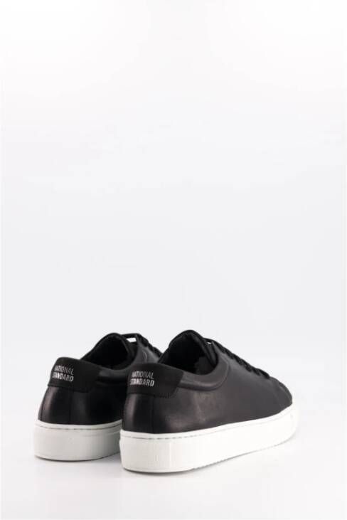 National Standard Handgemaakte Zwarte Nubuck Sneakers Black Heren