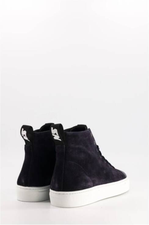 National Standard Handgemaakte Navy Suede Sneakers Blue Heren