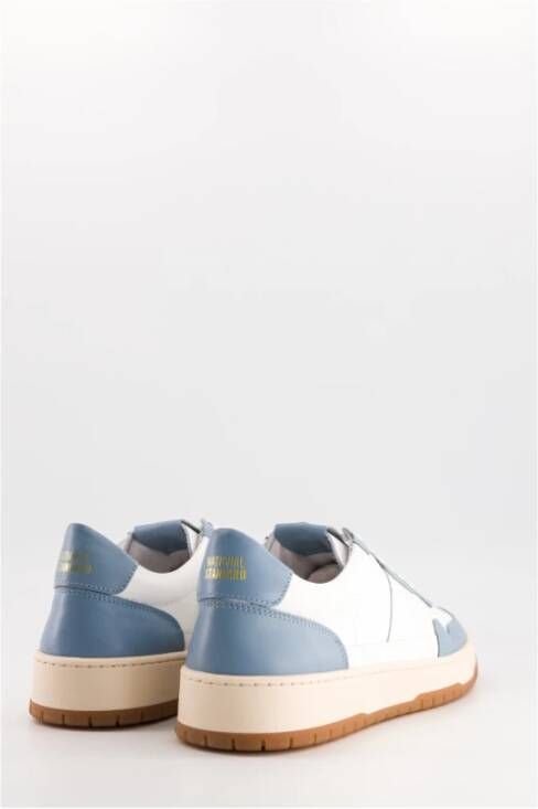 National Standard Handgemaakte White Ciel Sneakers Blue Heren