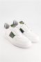 National Standard Handgemaakte Groene Band Sneakers White Heren - Thumbnail 12