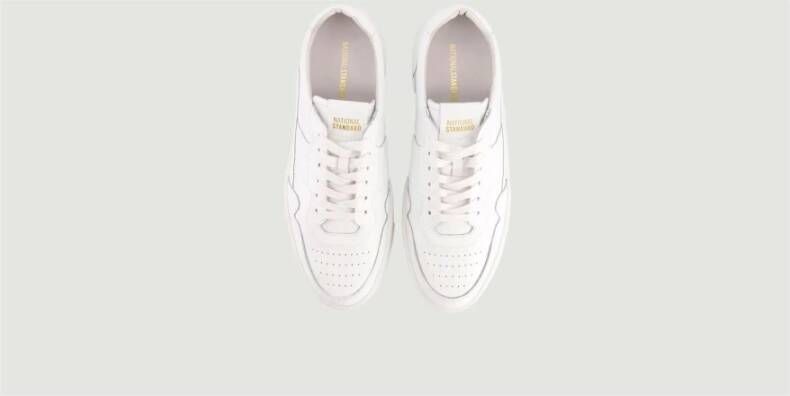 National Standard Witte lage sneakers White Heren