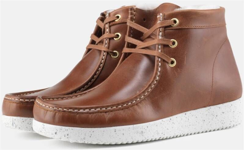 Nature Footwear Anton Gevoerde Laars Leer Brown Heren