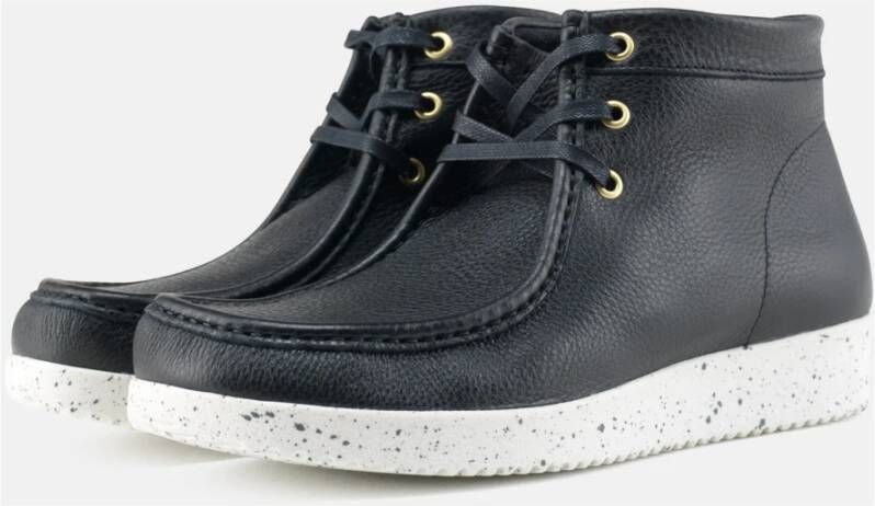 Nature Footwear Anton Laars Leer Black Heren