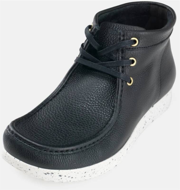 Nature Footwear Anton Laars Leer Black Heren