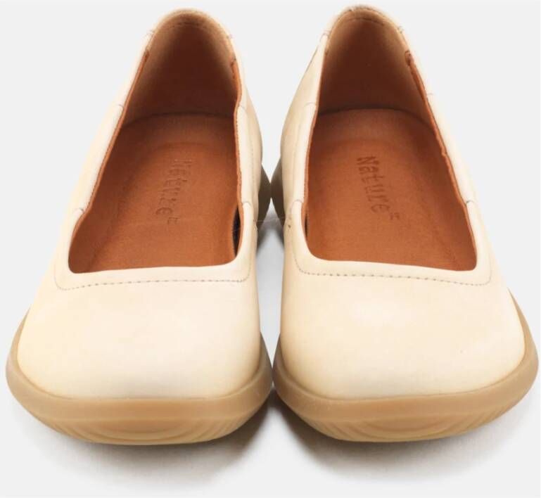 Nature Footwear Ballerina Nubuck Cream Bio Beige Dames