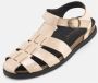 Nature Footwear Crème Leren Sandaal 1103-004-119 Beige Dames - Thumbnail 2