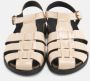 Nature Footwear Crème Leren Sandaal 1103-004-119 Beige Dames - Thumbnail 3