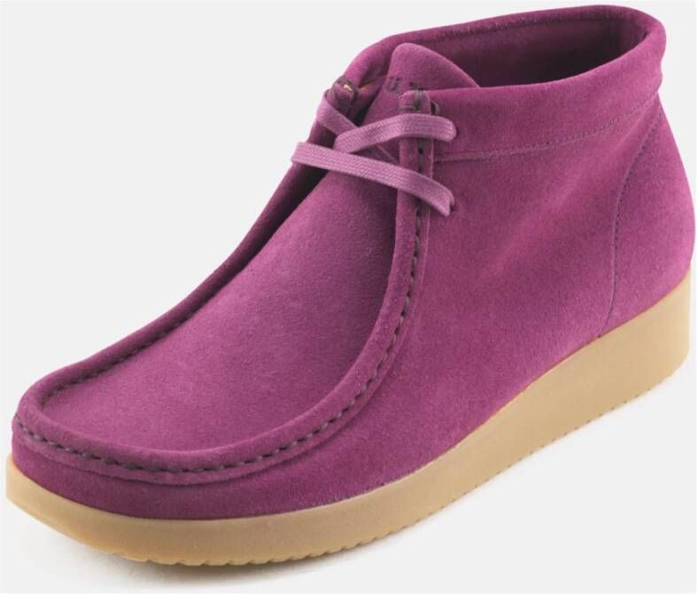 Nature Footwear Donker Berry Suède Laars 1003-056-015 Purple Dames