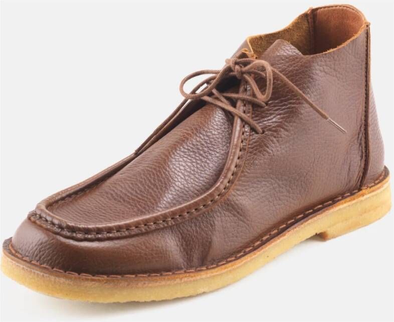 Nature Footwear Elias Leren Laars Brown Heren