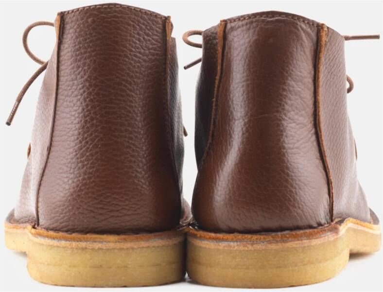 Nature Footwear Elias Leren Laars Brown Heren