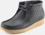 Nature Footwear Ellen Laars Leer Zwart Krokoreliëf Black Dames - Thumbnail 4