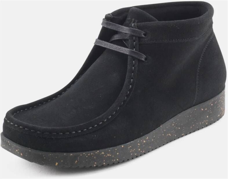 Nature Footwear Ellen Suède Laars Zwart Black Dames