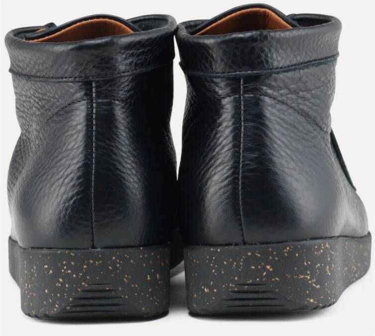 Nature Footwear Emma Leren Laars Zwart Black Dames