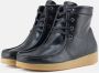 Nature Footwear Gevoerde Leren Laars Zwart Black Dames - Thumbnail 2