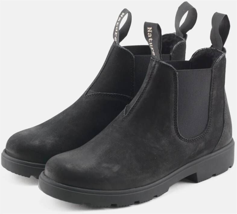 Nature Footwear Gevoerde Nubuck Laars Zwart Black Heren